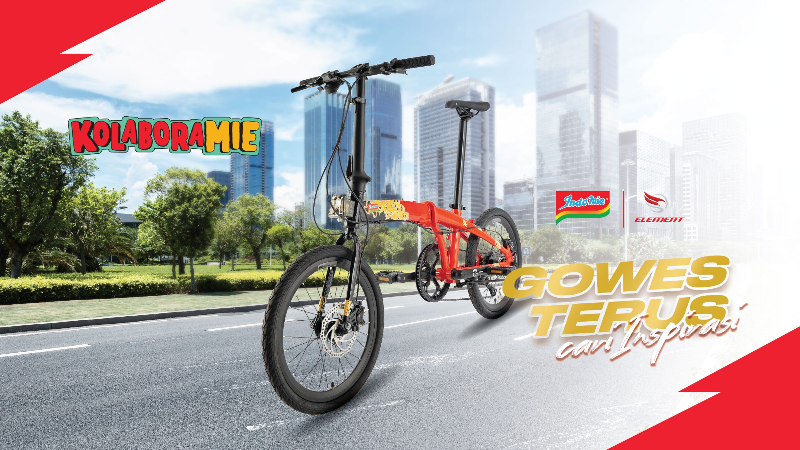 Kolaborasi Indomie dan Element Bike Rilis Sepeda Terinpirasi dari Mie Goreng