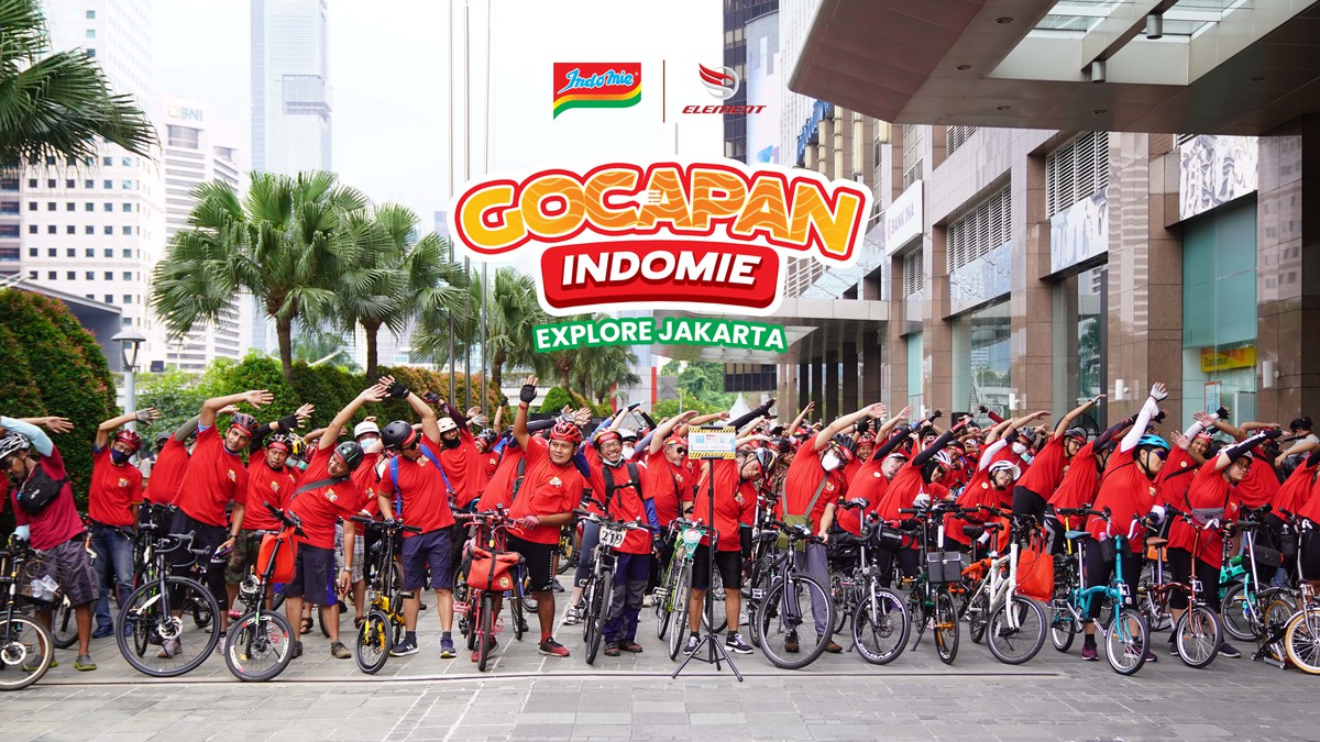 Gowes Cari Sarapan, Menjadi Perayaan Kolaborasi Element Bike dan Indomie